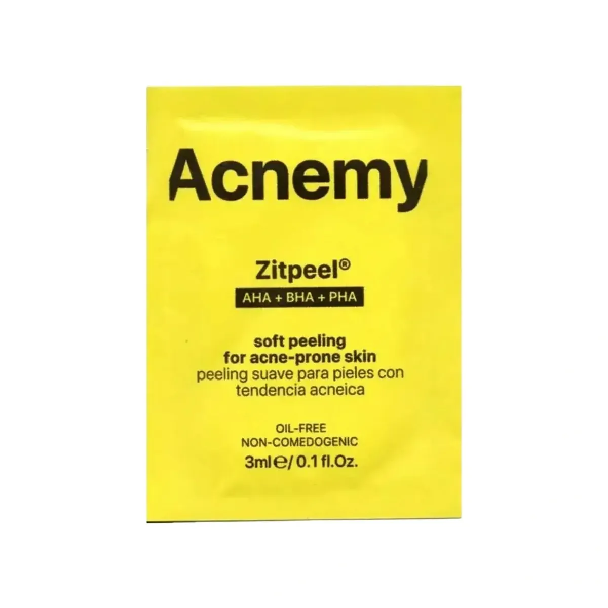 Нежный пилинг для кожи, склонной к акне Acnemy Zitpeel 3 мл, Саше (Тестер)