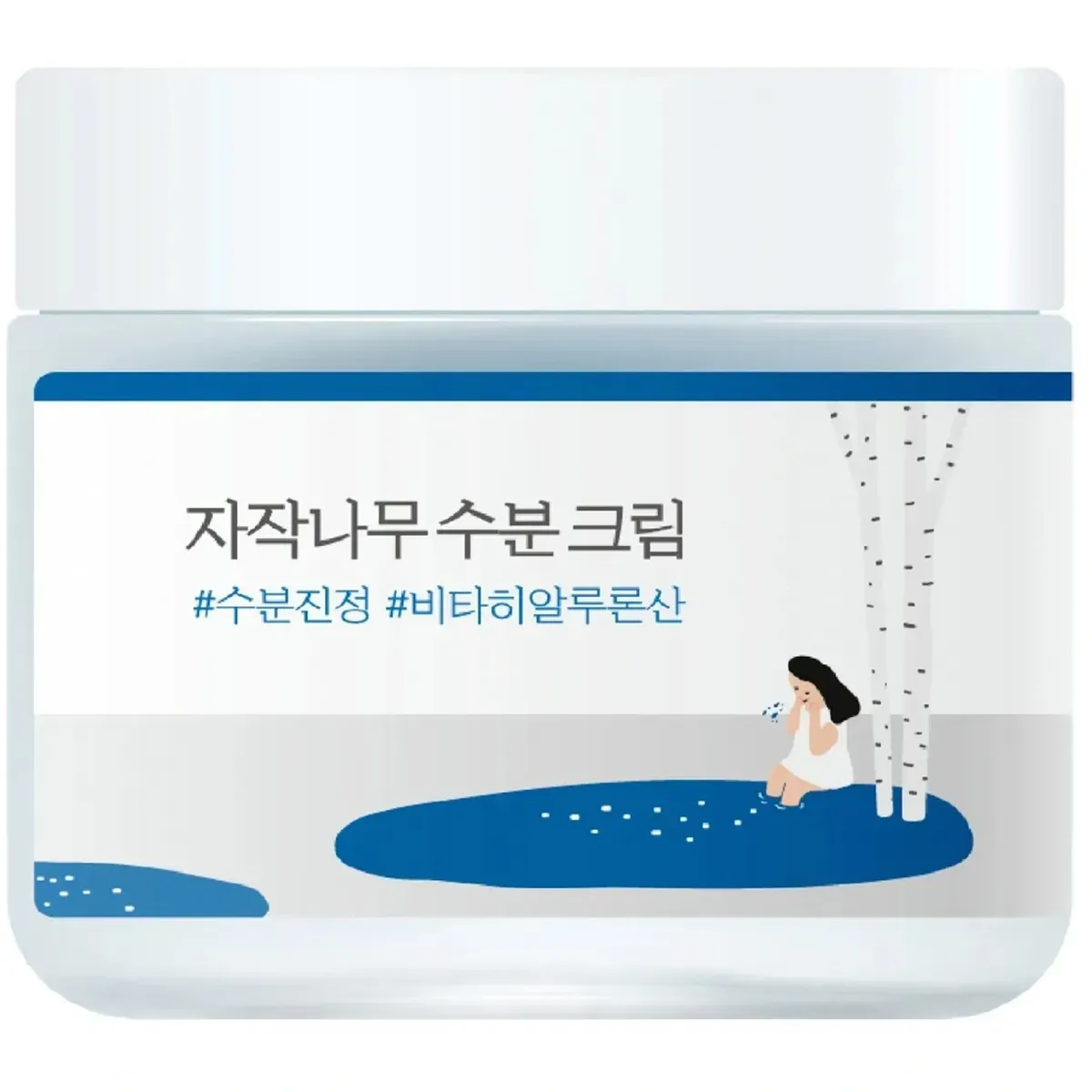Увлажняющий крем с березовым соком для всех типов кожи ROUND LAB Birch Juice Moisturizing Cream 2 мл, Саше (Тестер)