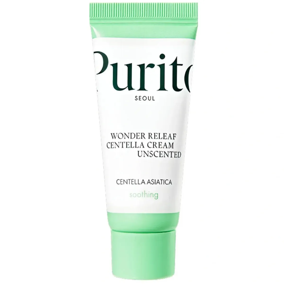 Крем для чувствительной кожи с центеллой без эфирных масел Purito Seoul Wonder Releaf Centella Cream Unscented 15 мл, Миниатюра