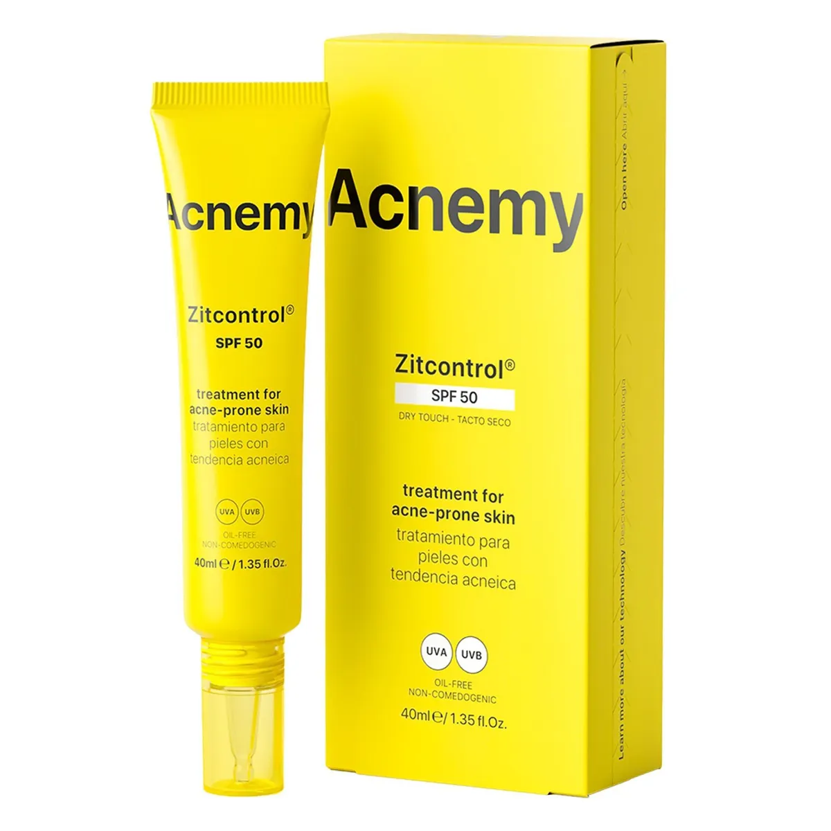 Сонцезахисний крем Acnemy Zitcontrol SPF50 40 мл