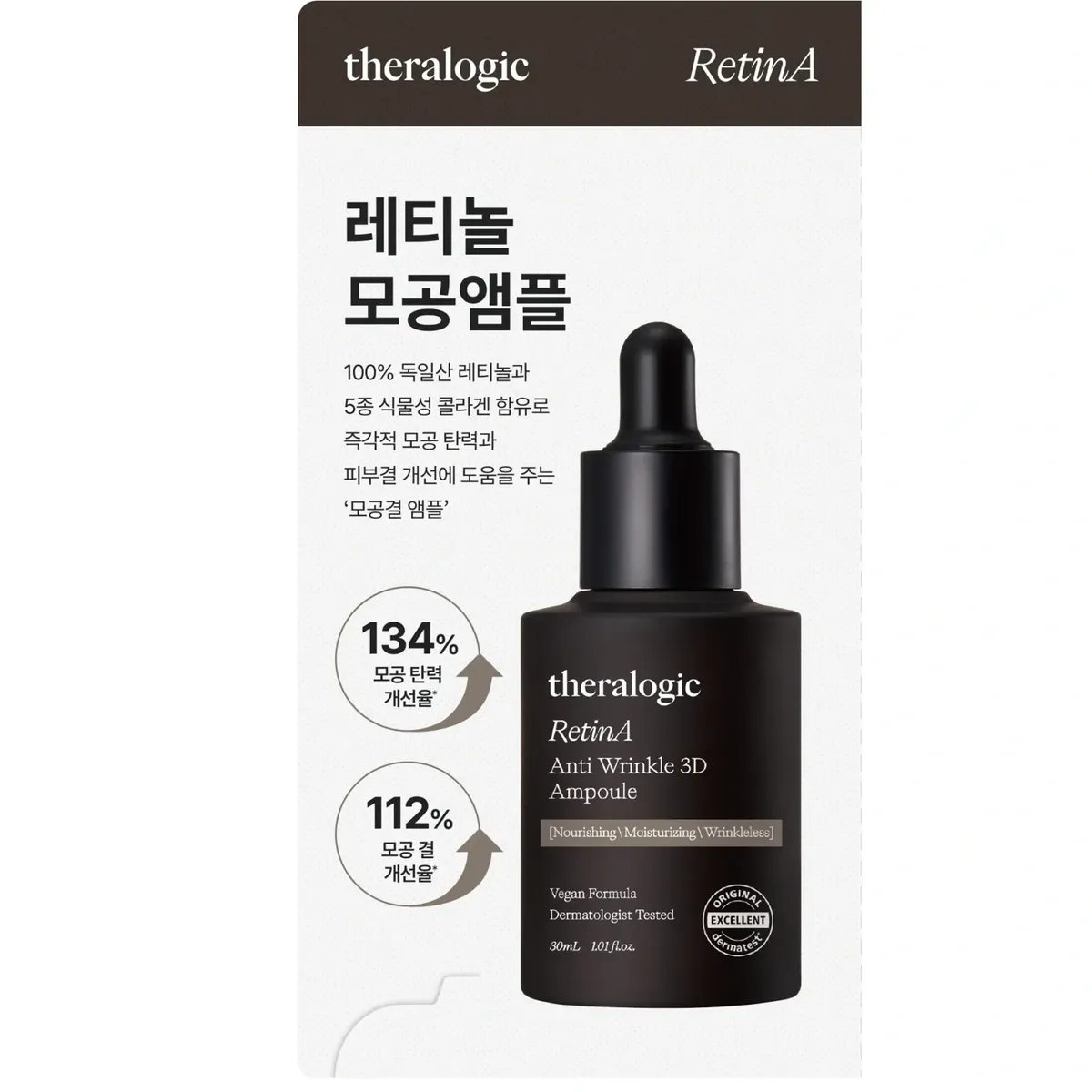 Набор тестеров с ретинолом Theralogic RetinA Anti Wrinkle 3D Cream + Ampoule 1 г Ampoule