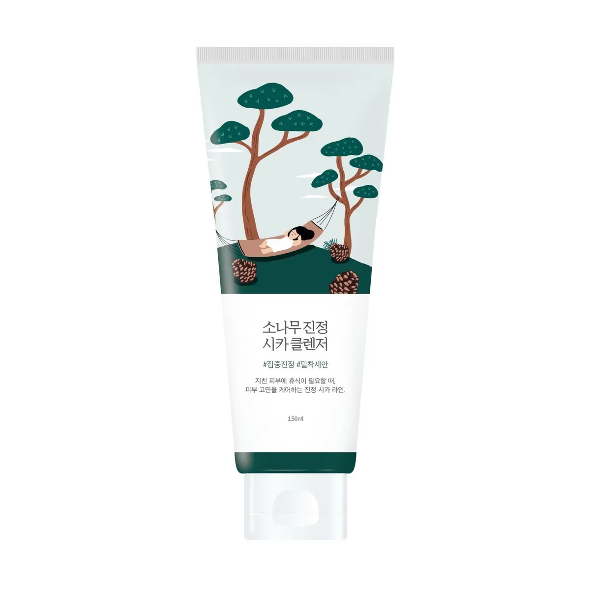 Очищающая пенка с экстрактом игл сосны ROUND LAB Pine Calming Cica Cleanser 150 мл