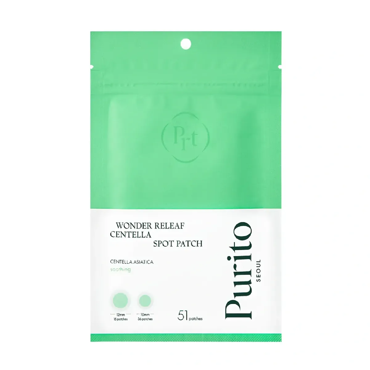Наклейки от прыщей Purito Seoul Wonder Releaf Centella Spot Patch 51 шт