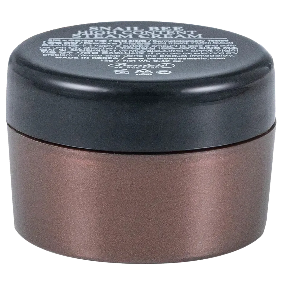 Крем з муцином равлика і бджолиною отрутою Benton Snail Bee High Content Steam Cream 12 г Мініатюра