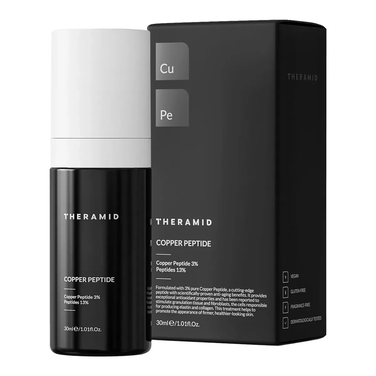 Антивікова сироватка з пептидами чистої міді Theramid Copper Peptide 30 мл