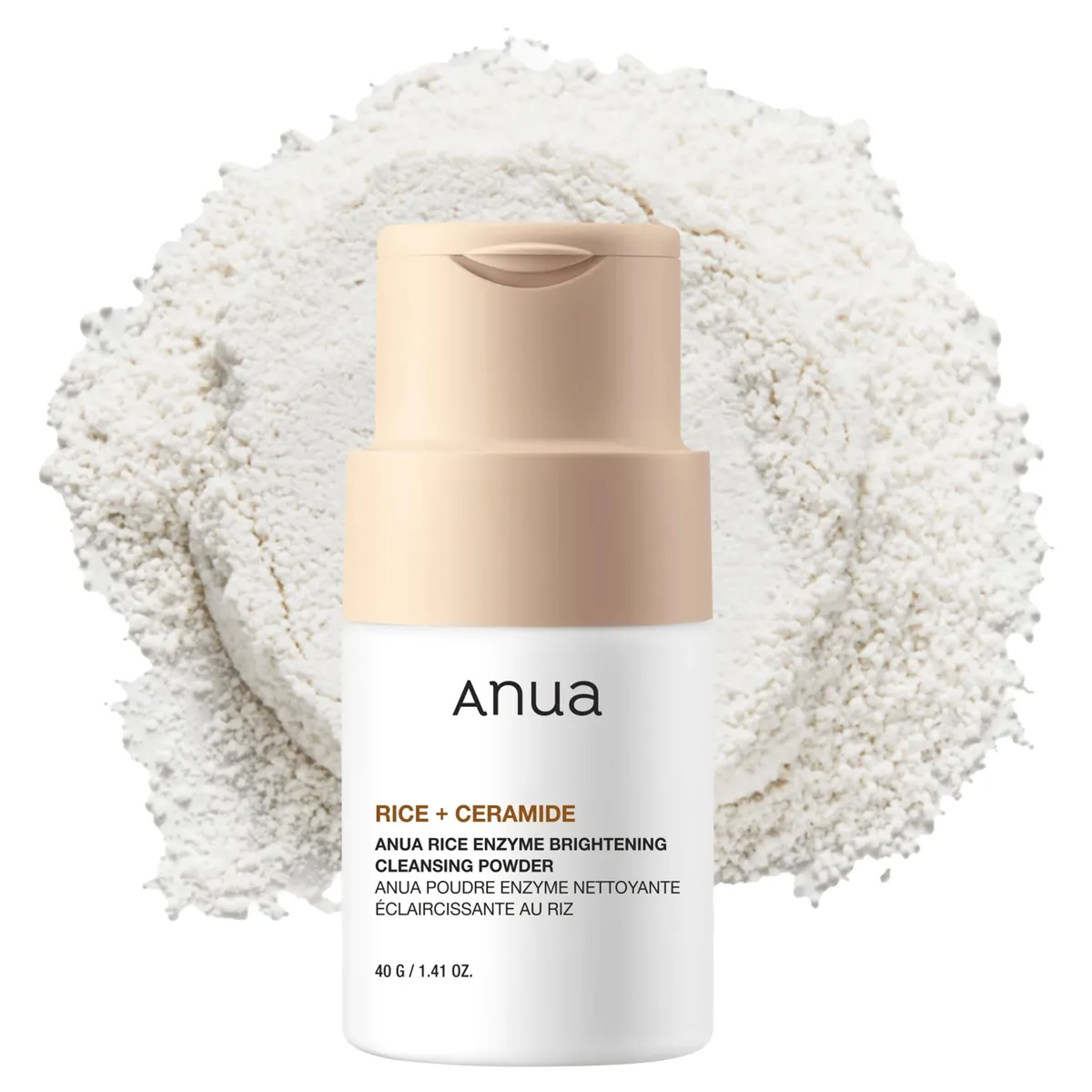 Ензимна пудра з екстрактом рису Anua Rice Enzyme Brightening Cleansing Powder 40 г