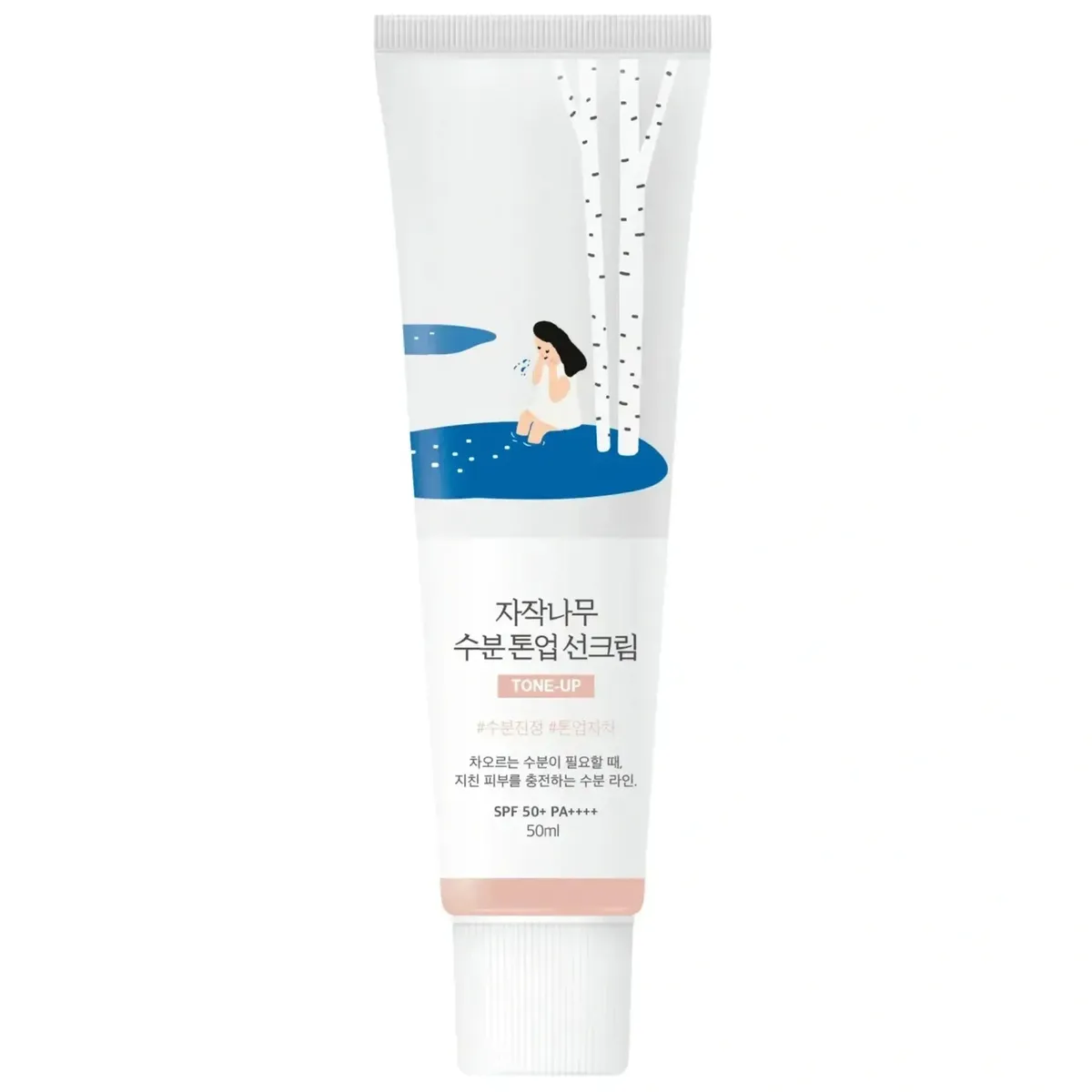 Тонувальний сонцезахисний крем з березовим соком ROUND LAB Birch Juice Moisturizing Tone Up Sunscreen 50 мл