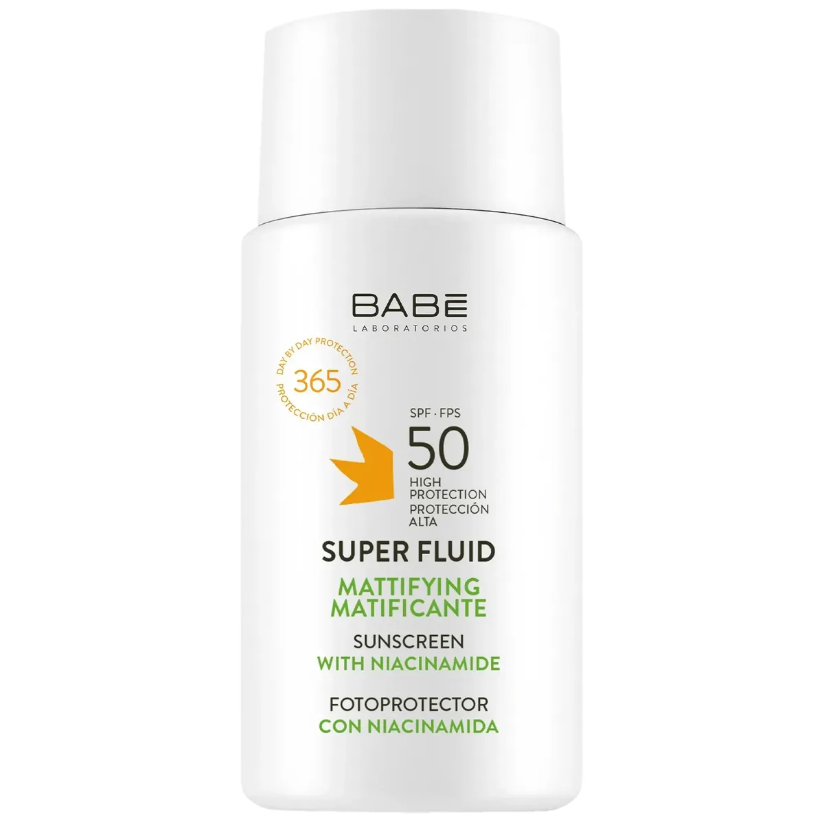 Солнцезащитный супер флюид SPF50 с матирующим эффектом BABE Laboratorios Super Fluid SPF50 50 мл