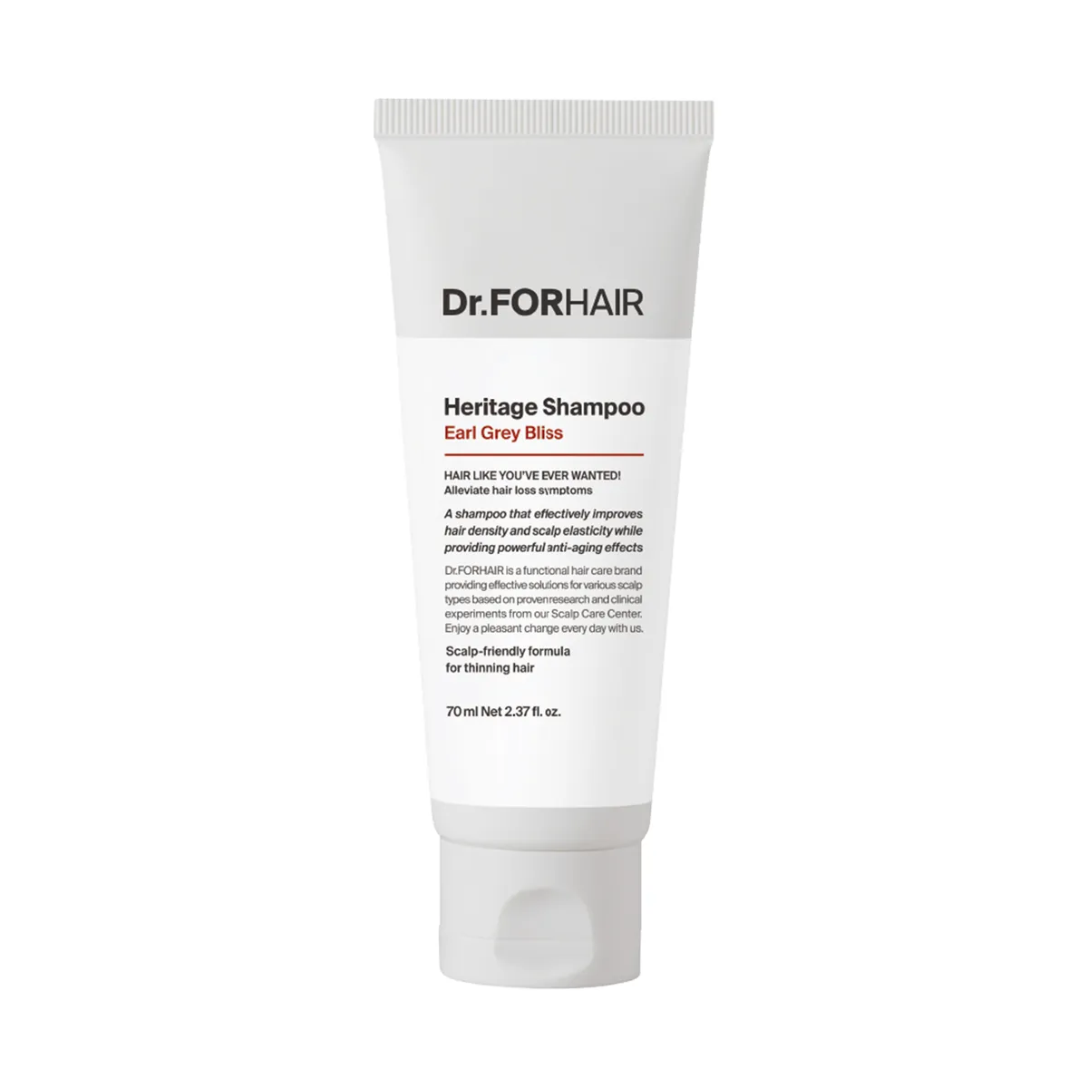 Антивозрастной шампунь для ослабленной кожи головы и тонких волос Dr.FORHAIR Heritage Shampoo Earl Grey Bliss 500 мл