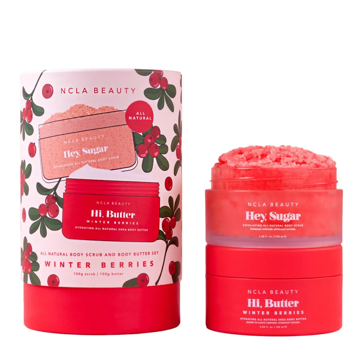 Подарочный набор для ухода за телом «Брусника» NCLA Beauty Winter Berries Body Care Gift Set 2 в 1