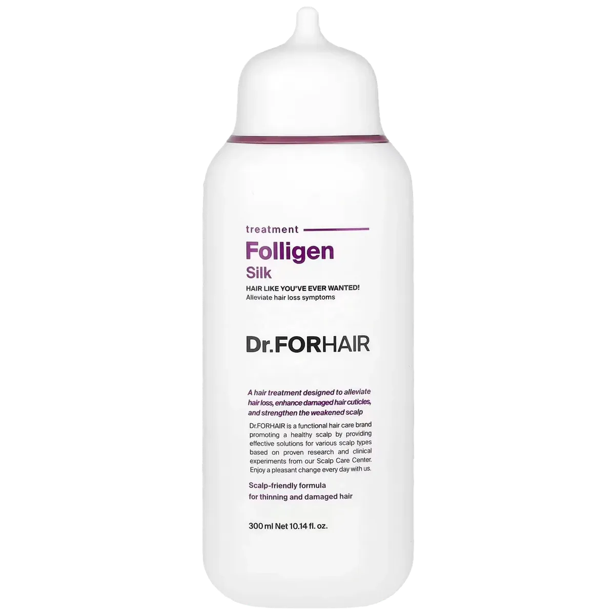 Восстанавливающая маска-кондиционер для поврежденных волос Dr.FORHAIR Folligen Silk Treatment 300 мл