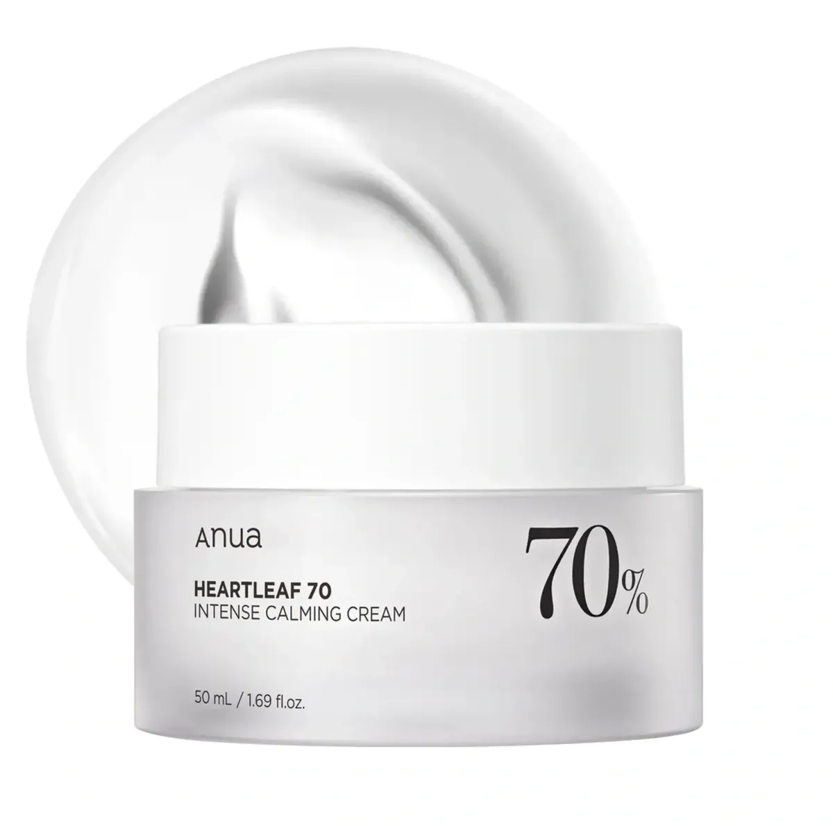 Успокаивающий крем с экстрактом хауттюйнии Anua Heartleaf 70 Intense Calming Cream 50 мл