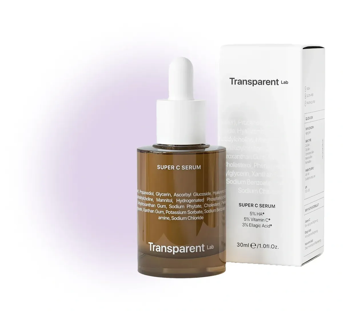 Сироватка від тонких зморшок і для пружної шкіри Transparent Lab Super C Serum 30 мл
