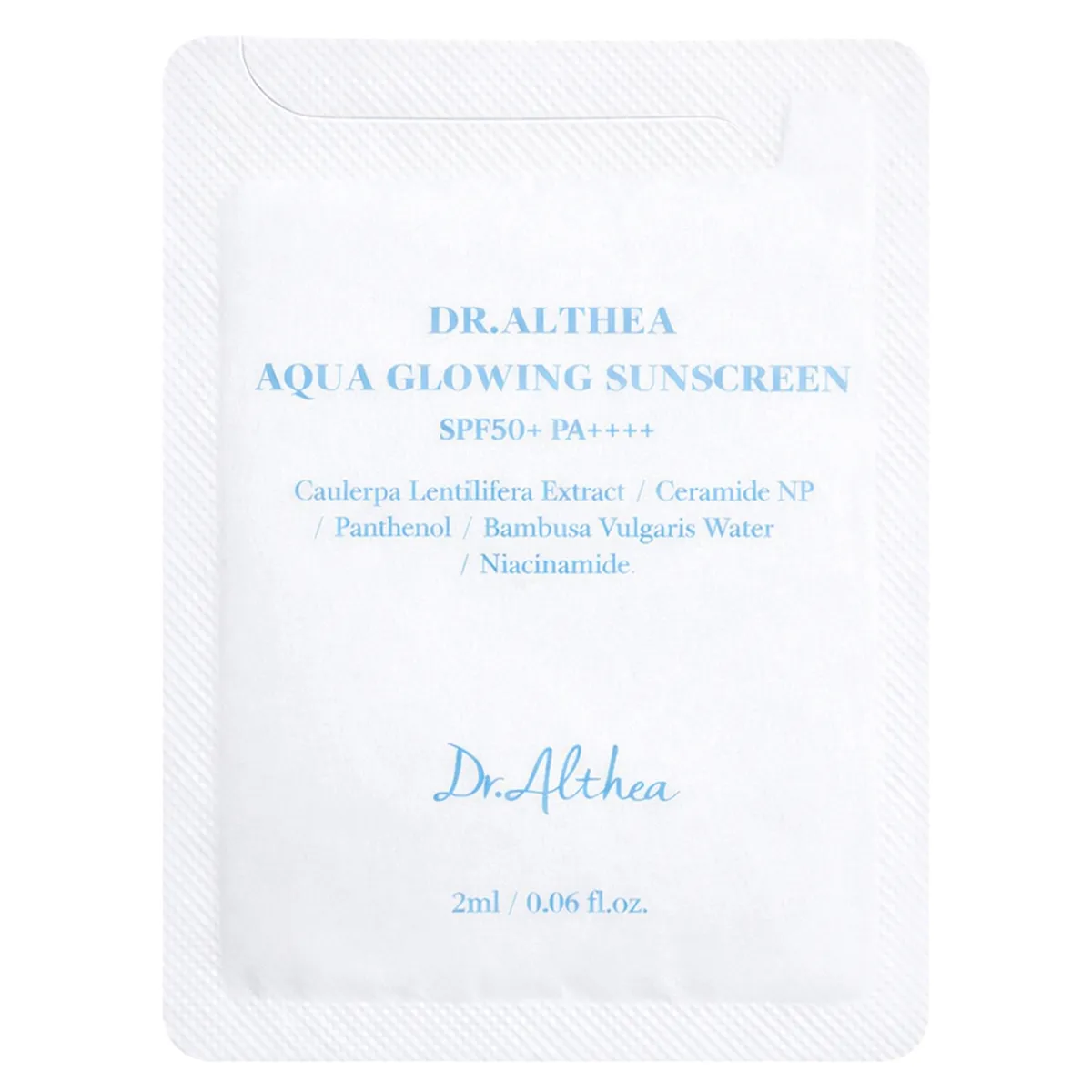 Увлажняющий солнцезащитный крем с пантенолом Dr.Althea Aqua Glowing Sunscreen 2 мл