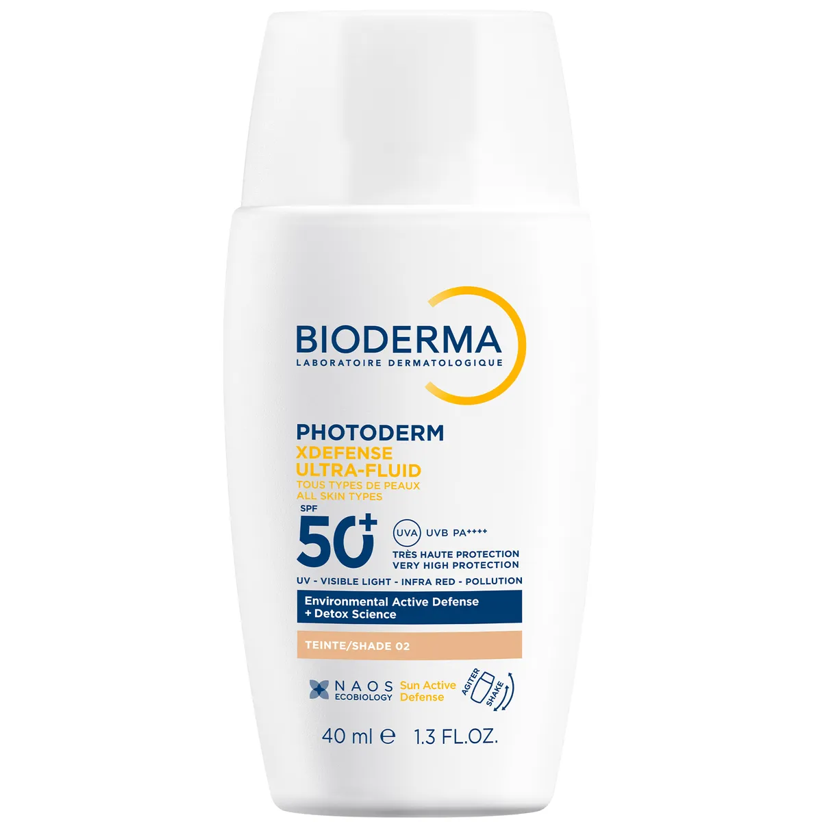 Солнцезащитный флюид для лица Bioderma pHotoderm XDefense Ultra Fluid SPF50+ тон 01 40 мл