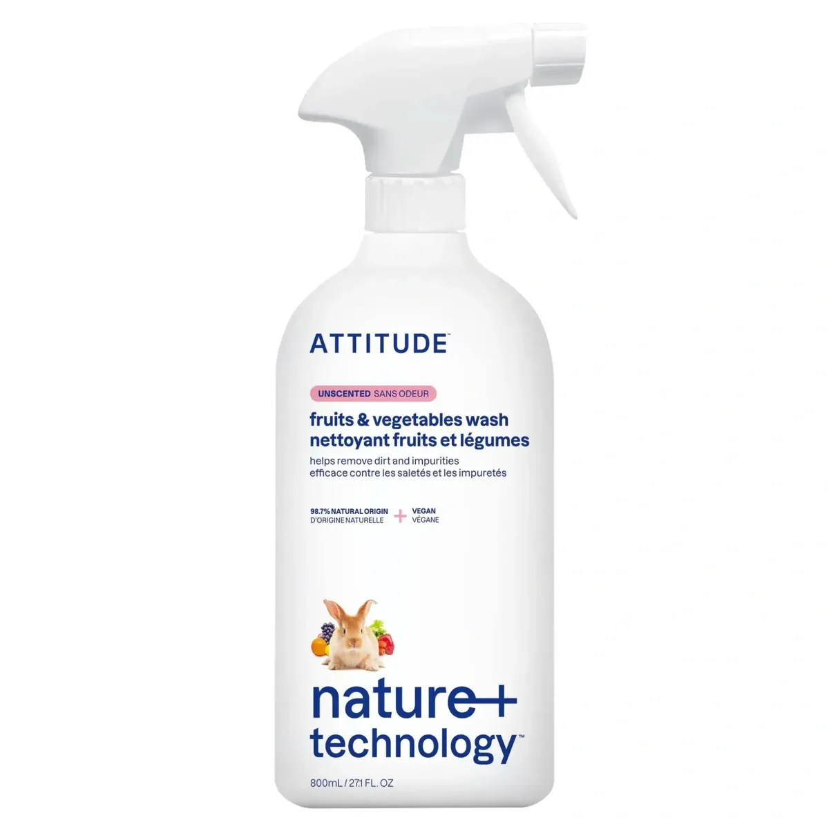 Средство для мытья фруктов и овощей Attitude 800 мл