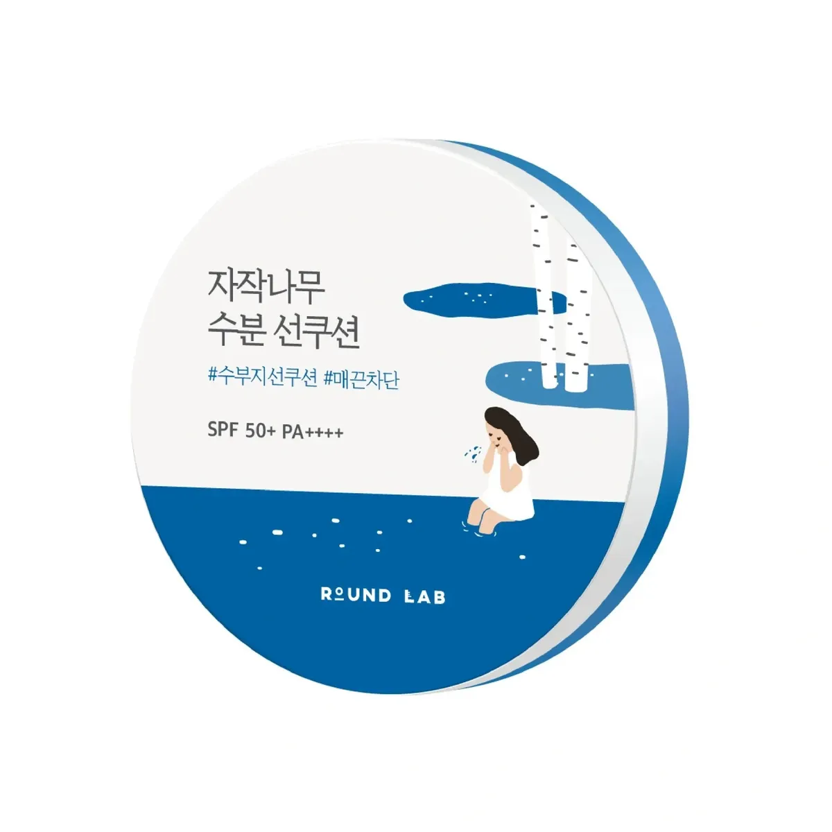 Сонцезахисний кушон з березовим соком ROUND LAB Birch Juice Moisturizing Sun Cushion 15 г