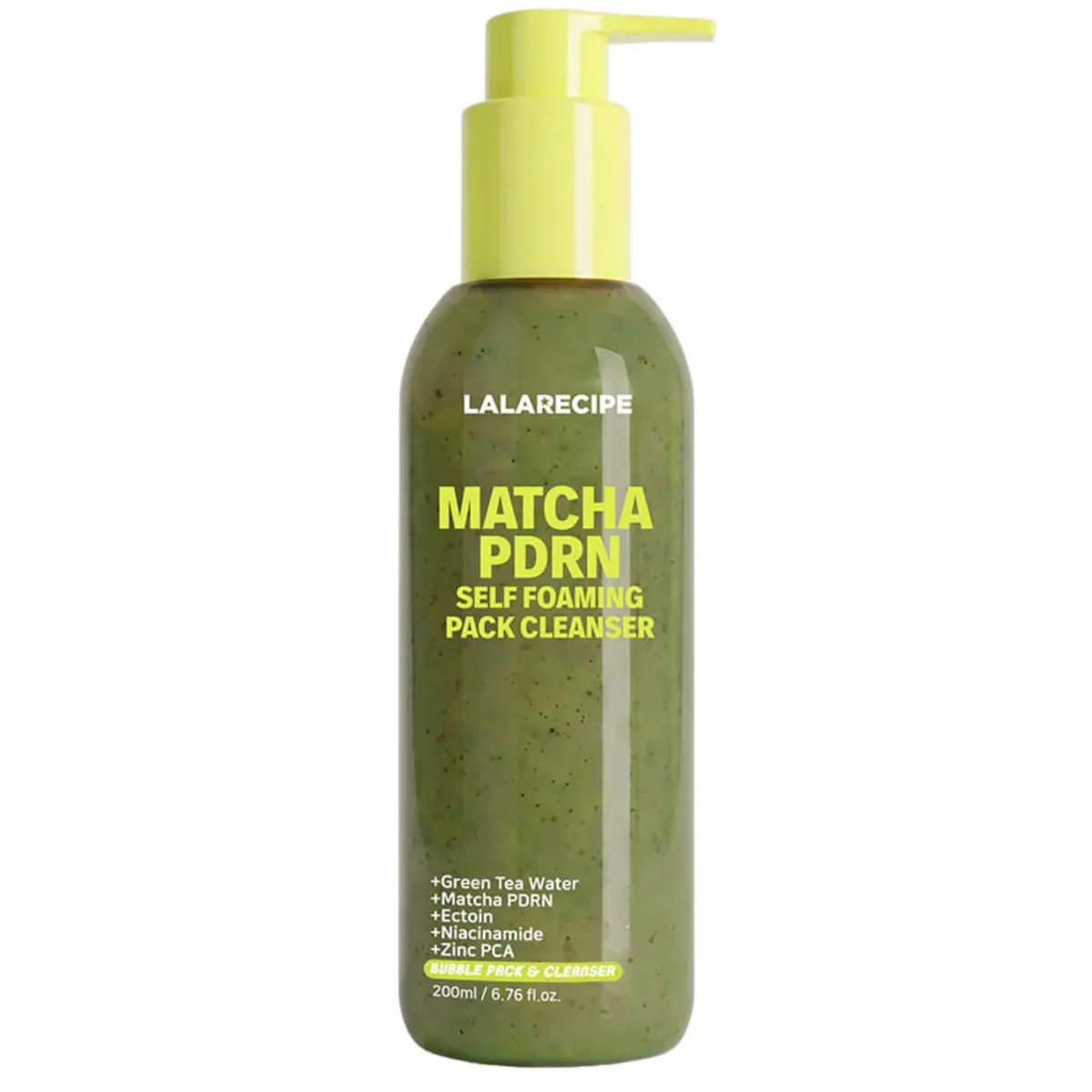Пенка для умывания с Matcha PDRN комплексом LALARECIPE Matcha PDRN Self-Foaming Pack Cleanser 200 мл