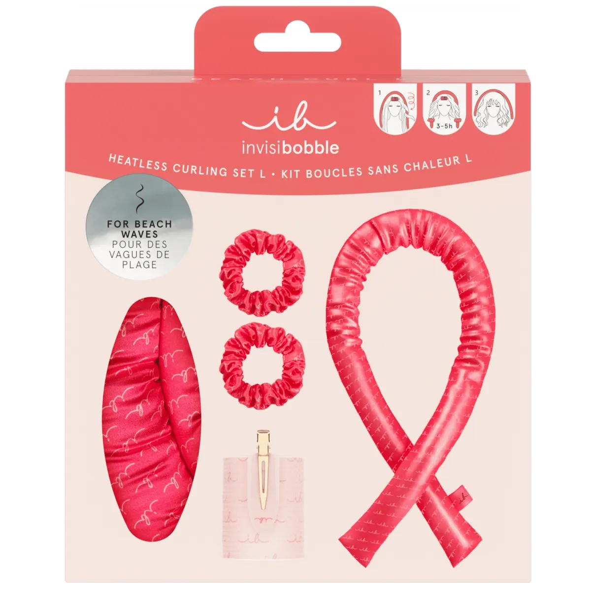 Подарочный набор для создание локонов Invisibobble Beach Curl L Gift Set 4 в 1