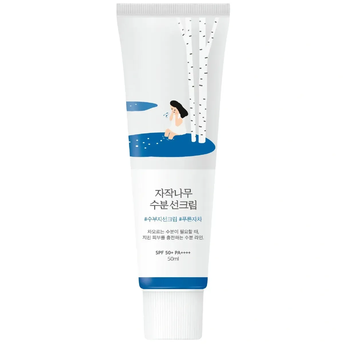 Солнцезащитный крем SPF50 PA++++ ROUND LAB Birch Juice Moisturizing Sunscreen 50 мл