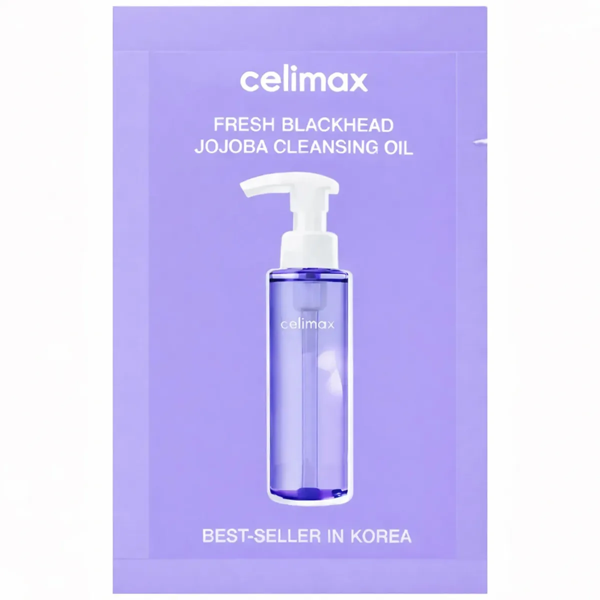 Очищающее масло с жожоба против черных точек Celimax Derma Nature Fresh Blackhead Jojoba Cleansing Oil 3 мл, Саше (Тестер)