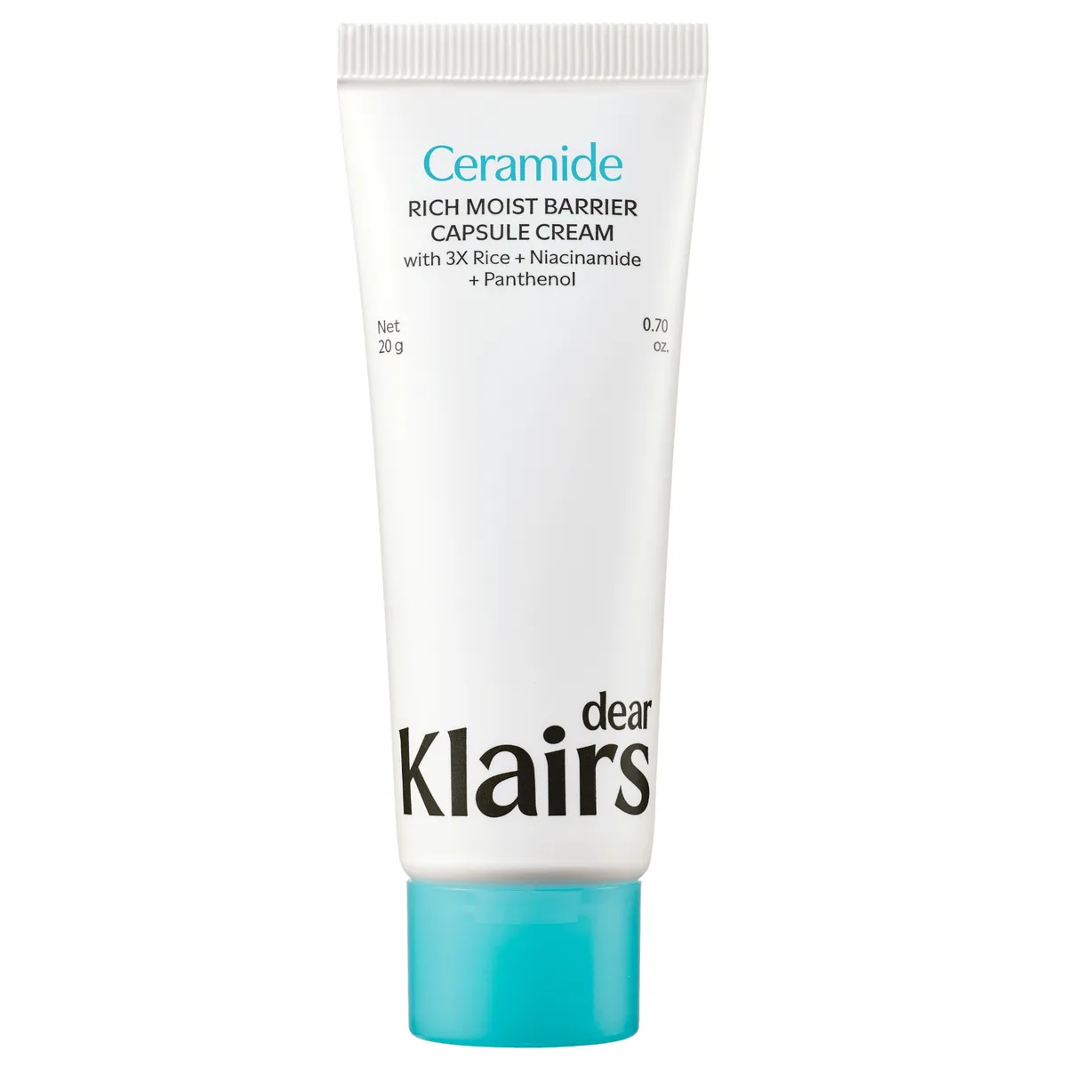 Барьерный крем с керамидами для интенсивного увлажнения Dear Klairs Rich Moist Barrier Capsule Cream 20 мл