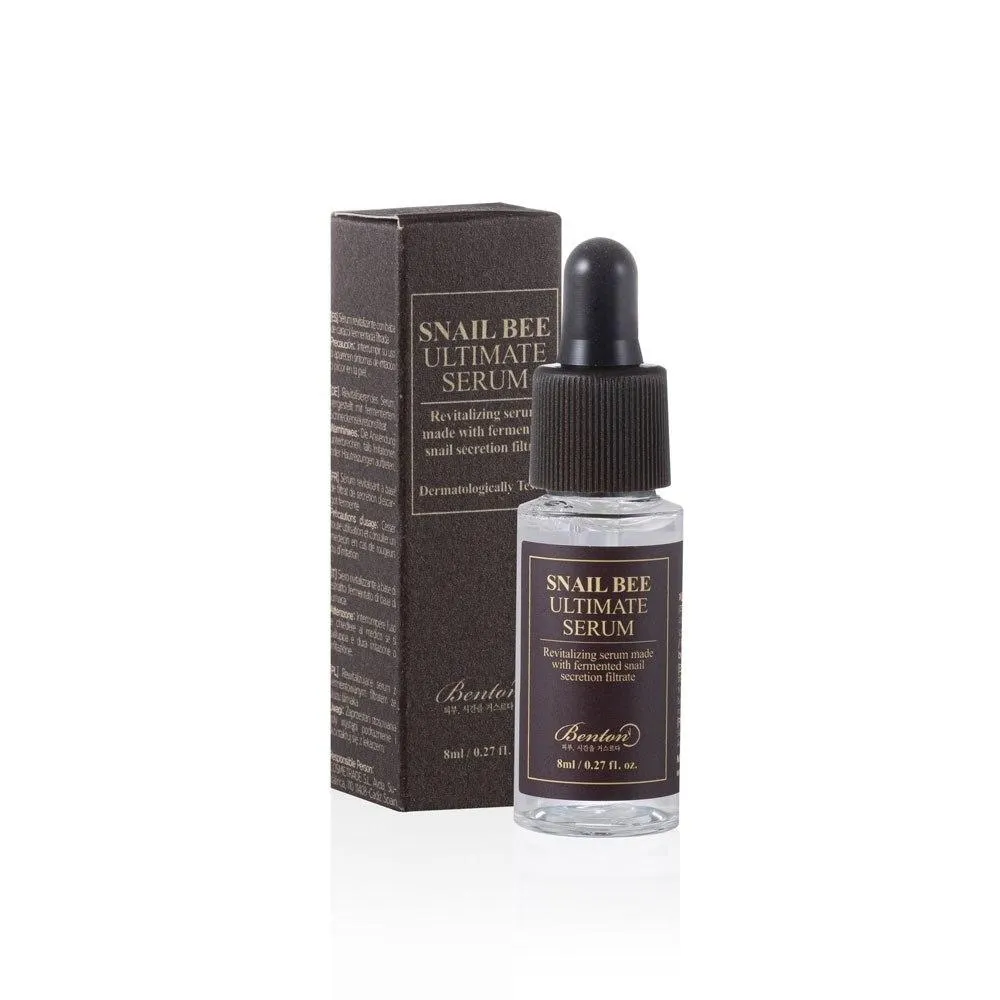 Сироватка з муцином равлика та бджолиною отрутою Benton Snail Bee Ultimate Serum 8 мл Мініатюра