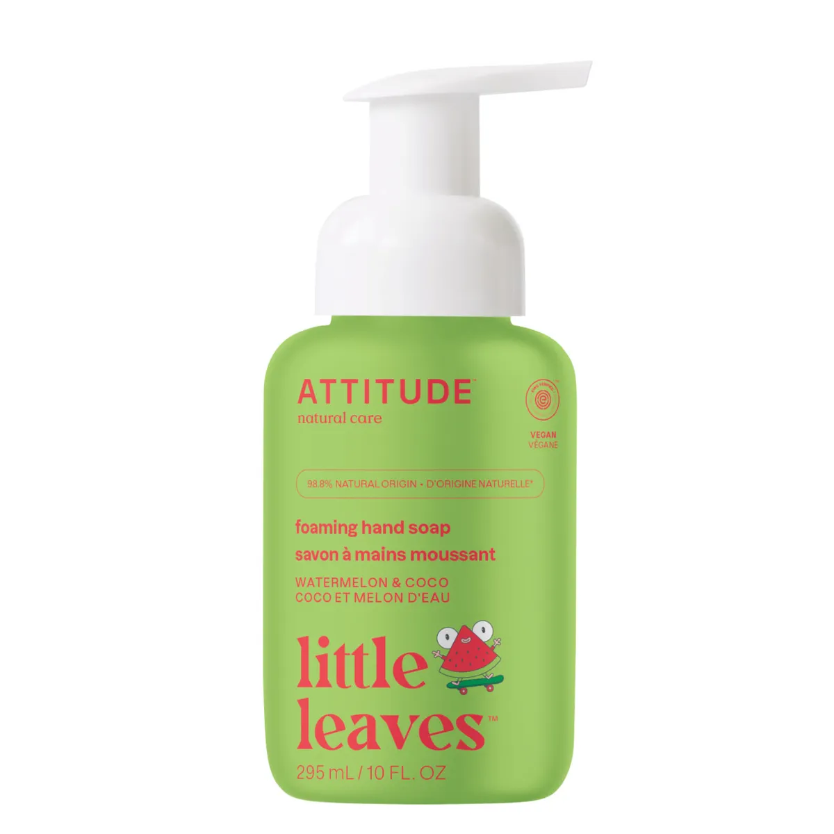 Піна для миття рук дитяча "Кавун і Кокос" Attitude Little Leaves 295 мл