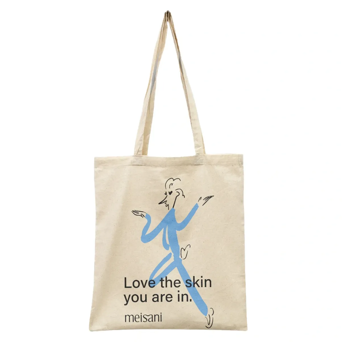 Текстильна сумка-шопер MEISANI TOTE BAG "Love the Skin You Are In" Повнорозмірний