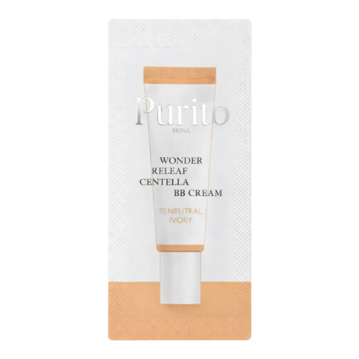 BB-крем с центеллой Purito Seoul Wonder Releaf Centella BB Cream 13 Neutral Ivory 1 г, Саше (Тестер)