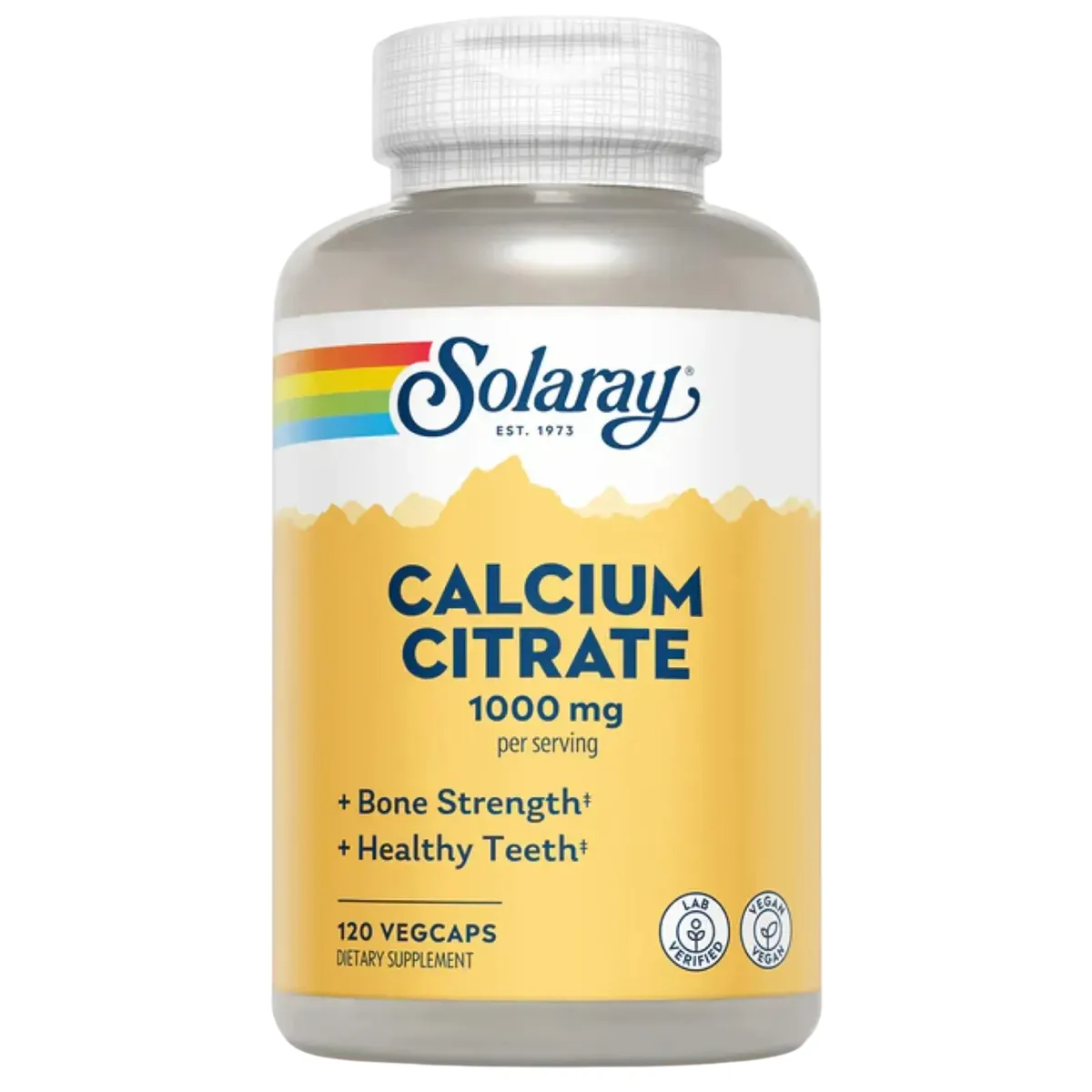 Кальцій цитрат 1000 мг Solaray Calcium Citrate 1000mg 120 шт