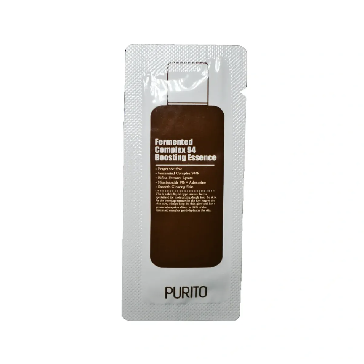 Бустер-эссенция с ферментированным комплексом и ниацинамидом Purito Seoul Fermented Complex 94 Boosting Essence 1.2 г, Саше (Тестер)