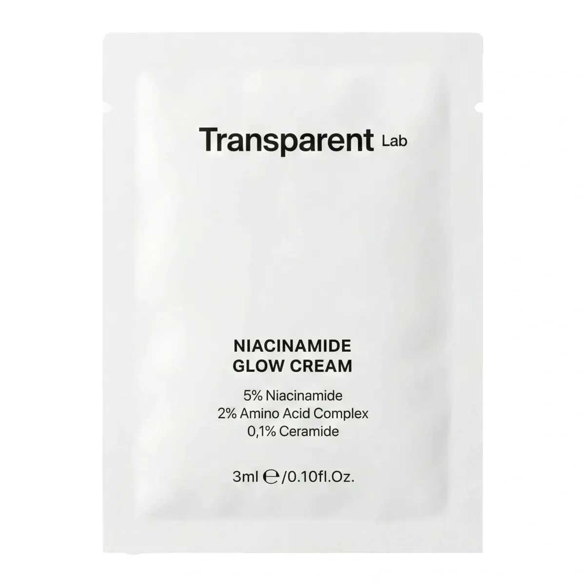 Осветляющий крем для лица Transparent Lab Niacinamide Glow Cream 3 мл, Саше (пробник)