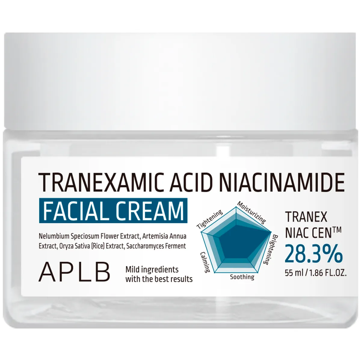 Крем для лица против пигментации с транексамовой кислотой и ниацинамидом APLB Tranexamic Acid Niacinamide Facial Cream 55 мл