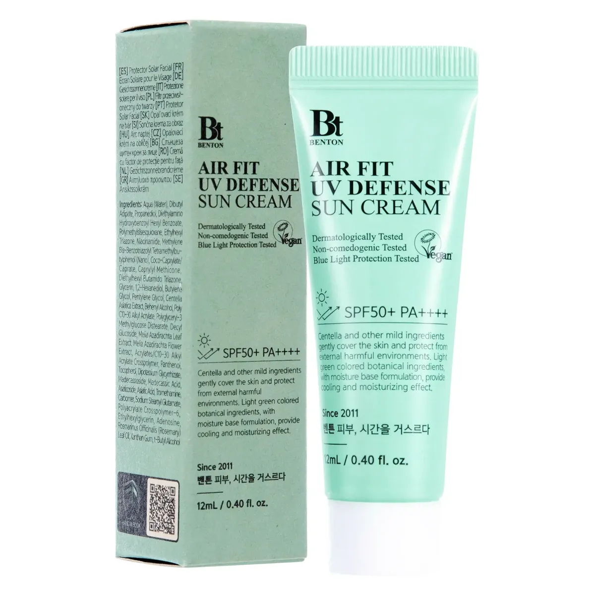 Сонцезахисний крем з центелою Benton Air Fit UV defense Sun Cream SPF50+ PA++++ 12 мл Мініатюра