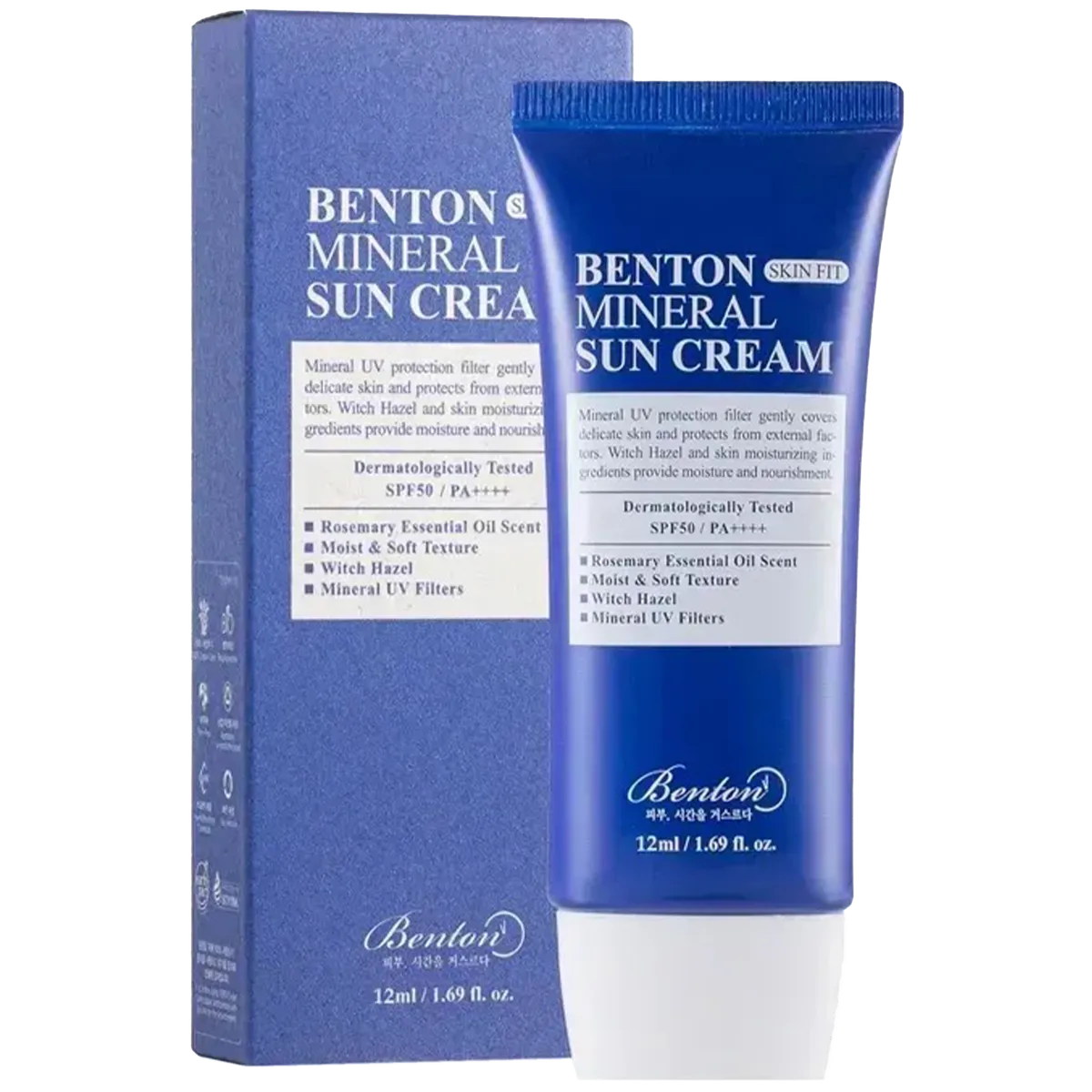 Сонцезахисний крем на мінеральній основі Benton Skin Fit Mineral Sun Cream SPF50+ PA++++ 50 мл