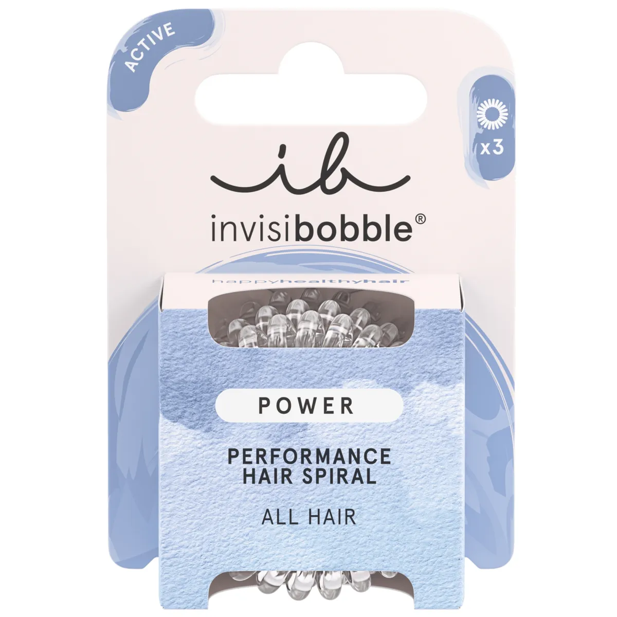 Набор резинок-браслетов для волос Invisibobble Power Crystal Clear 3 в 1