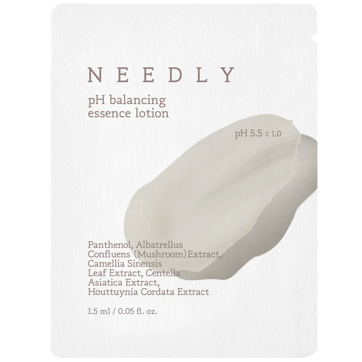 Лосьон для лица pH 5,5 с экстрактом гриба альбатрелус Needly pH Balancing Essence Lotion 1.5 мл Саше (Тестер)