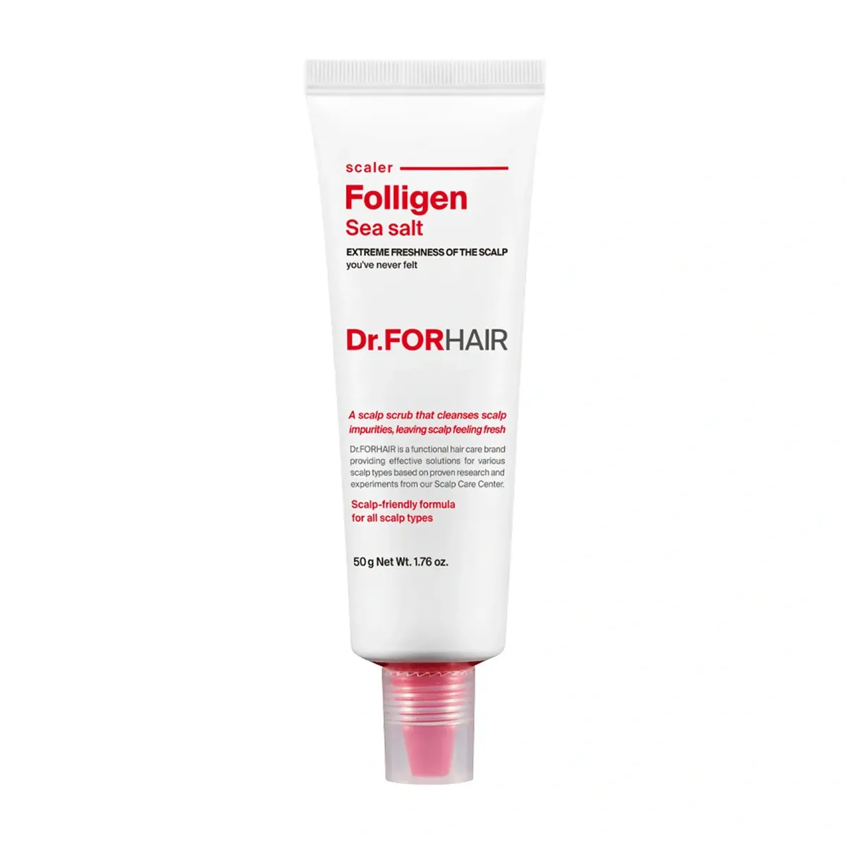 Пілінг для шкіри голови з частинками солі з мертвого моря Dr.FORHAIR Sea Salt Scaler 300 мл