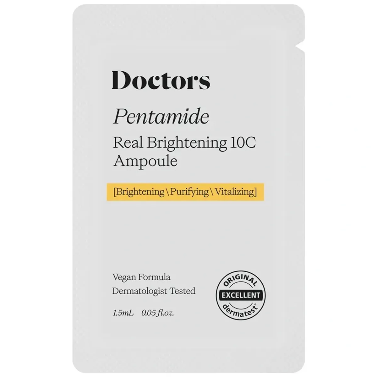 Сыворотка для осветления и ровного тона кожи Doctors Pentamide Real Brightening 10C Ampoule 1.5 мл Саше (Тестер)