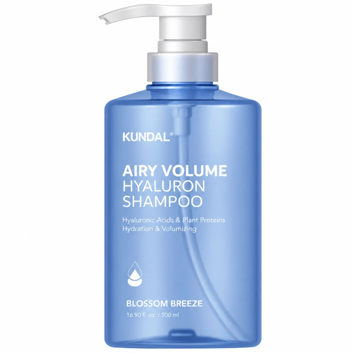 Гиалуроновый шампунь для придания объёма волосам KUNDAL Airy Volume Hyaluron Shampoo Blossom Breeze 500 мл