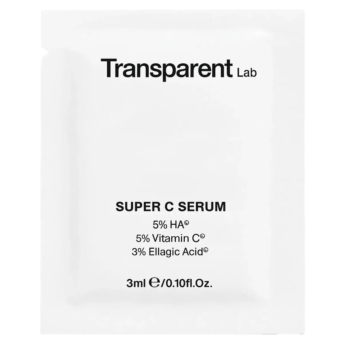 Сыворотка от тонких морщин и для упругой кожи Transparent Lab Super C Serum 3 мл, Саше (Тестер)