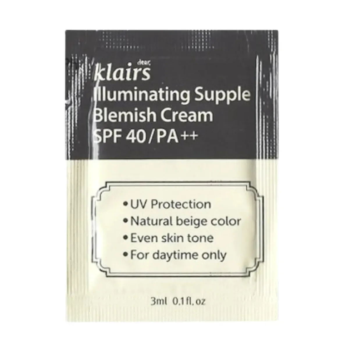 BB-крем для сияния кожи Dear Klairs illuminating Supple Blemish Cream SPF40 PA++ 3 г, Саше (Тестер)