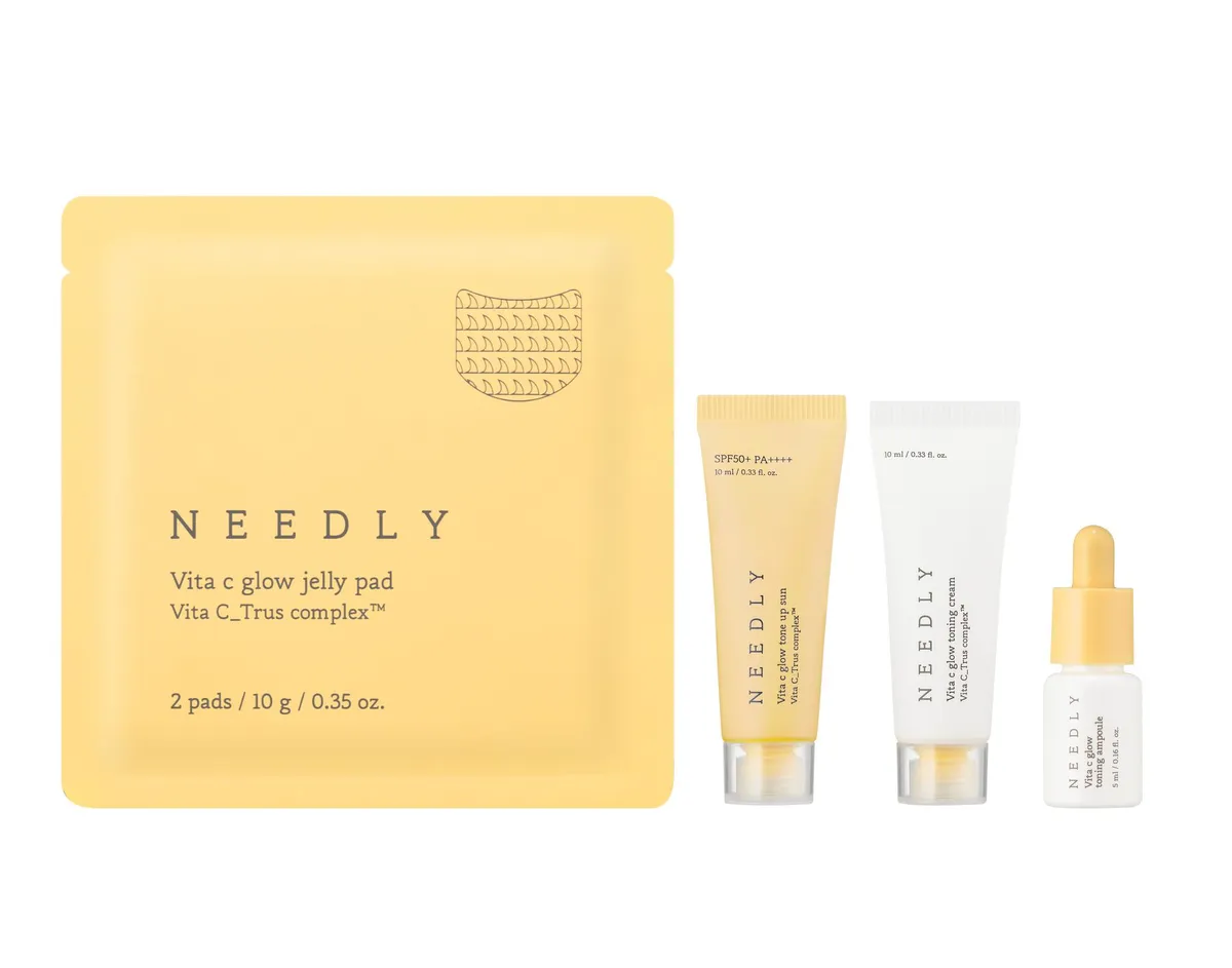 Набор миниатюр косметики с витамином C Needly Vita C Glow Miniature Set 4 в 1