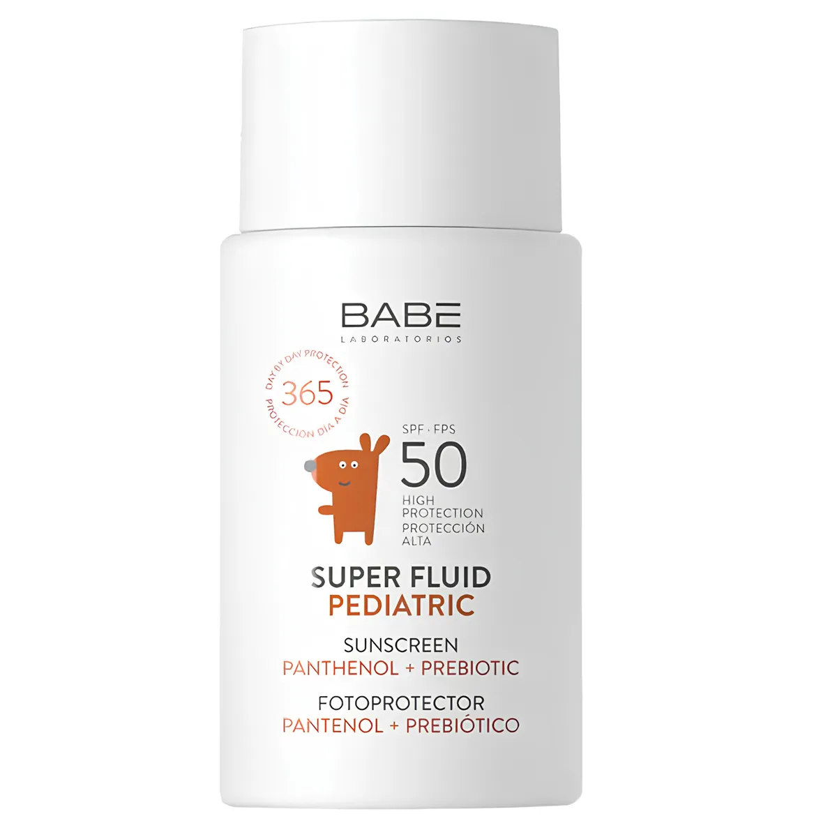 Дитячий сонцезахисний супер флюїд SPF50 з пантенолом і пребіотиком BABE Laboratorios PEDIATRIC Super Fluid SPF50 50 мл