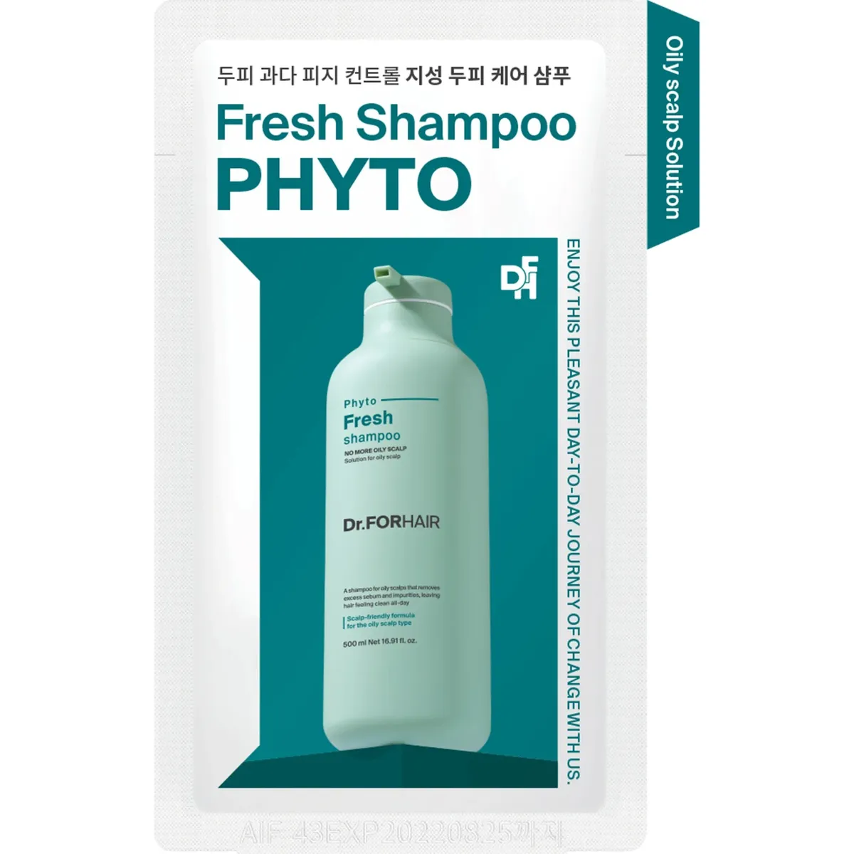 Мицеллярный шампунь для жирной кожи головы Dr.FORHAIR pHyto Fresh Shampoo 10 мл Саше (Тестер)