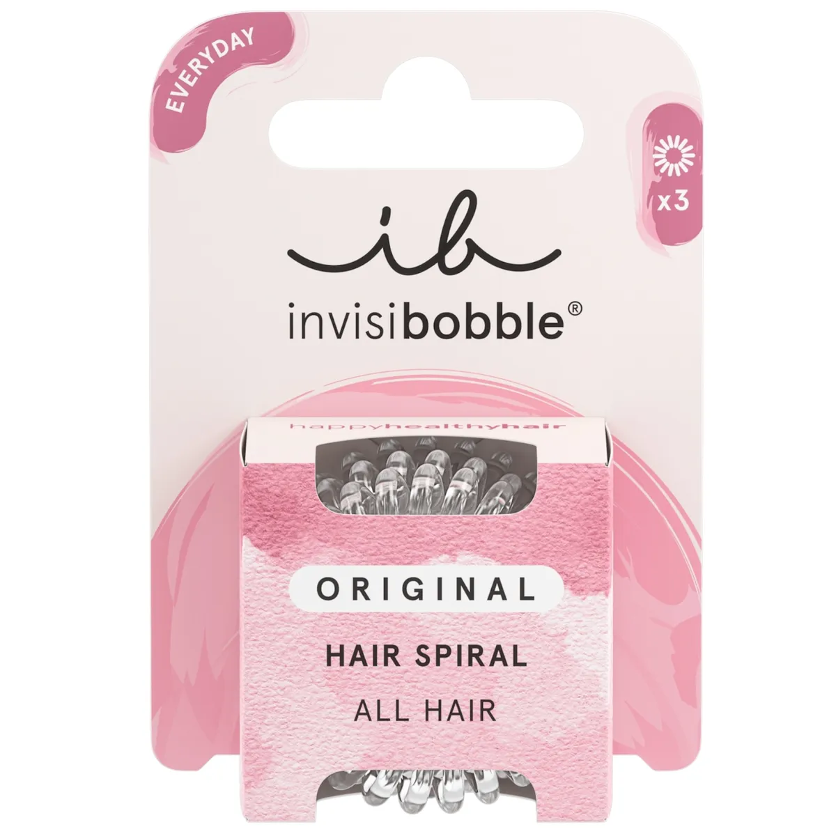 Набор резинок-браслетов для волос Invisibobble Original Crystal Clear 3 в 1