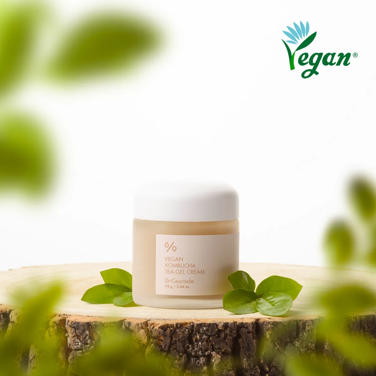 Веганский крем-гель с экстрактом комбучи Dr.Ceuracle Vegan Kombucha Tea Gel Cream 2 мл Саше (Тестер)