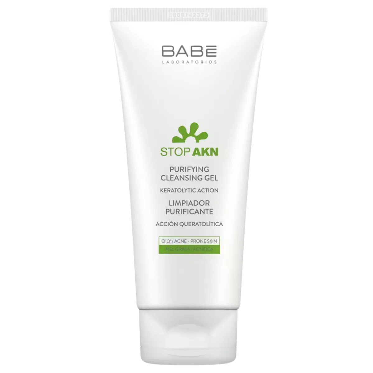 Очищувальний гель для жирної та проблемної шкіри BABE Laboratorios Stop AKN Microbiome Care Purifying Cleansing Gel 200 мл