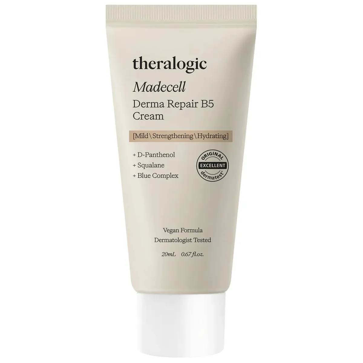 Восстанавливающий крем с д-пантенолом Theralogic Madecell Derma Repair B5 Cream 20 мл, Миниатюра